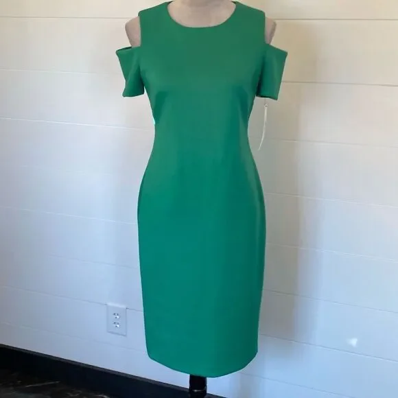 Calvin Klein | Dresses | Calvin Kleingreen Midi Dress | Poshmark